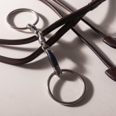 Mors à double brisure à anneaux libres Sweet Iron 14mm Mors à double brisure à anneaux libres Sweet Iron 14mm