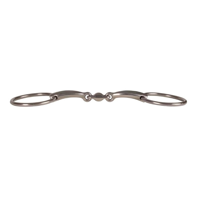 Mors à double brisure à anneaux libres Stainless Steel 16mm