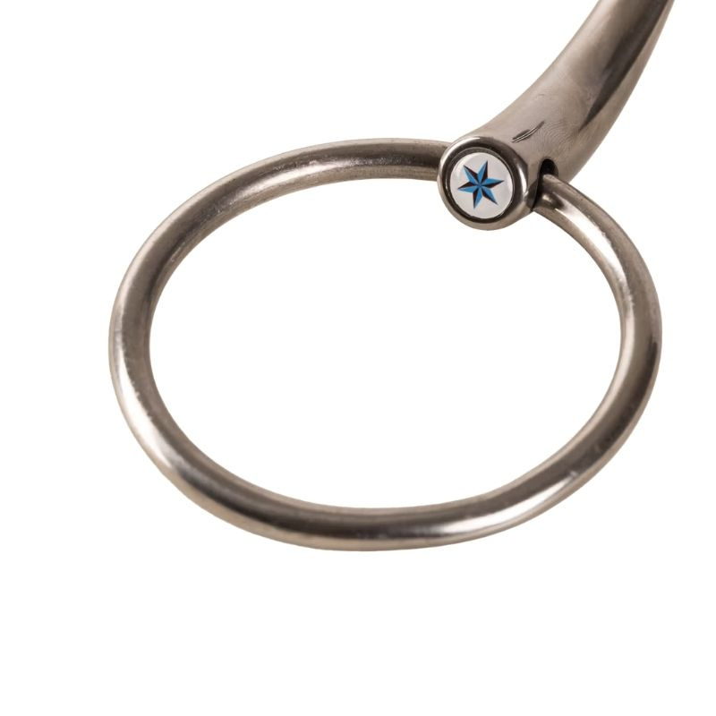 Mors à double brisure à anneaux libres Stainless Steel 16mm