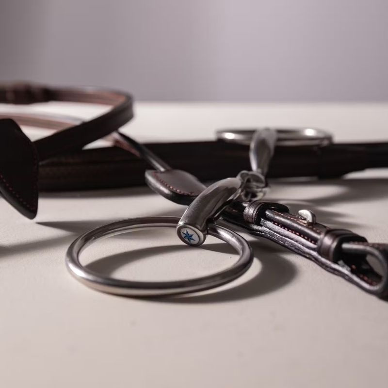 Mors à double brisure à anneaux libres Stainless Steel 16mm