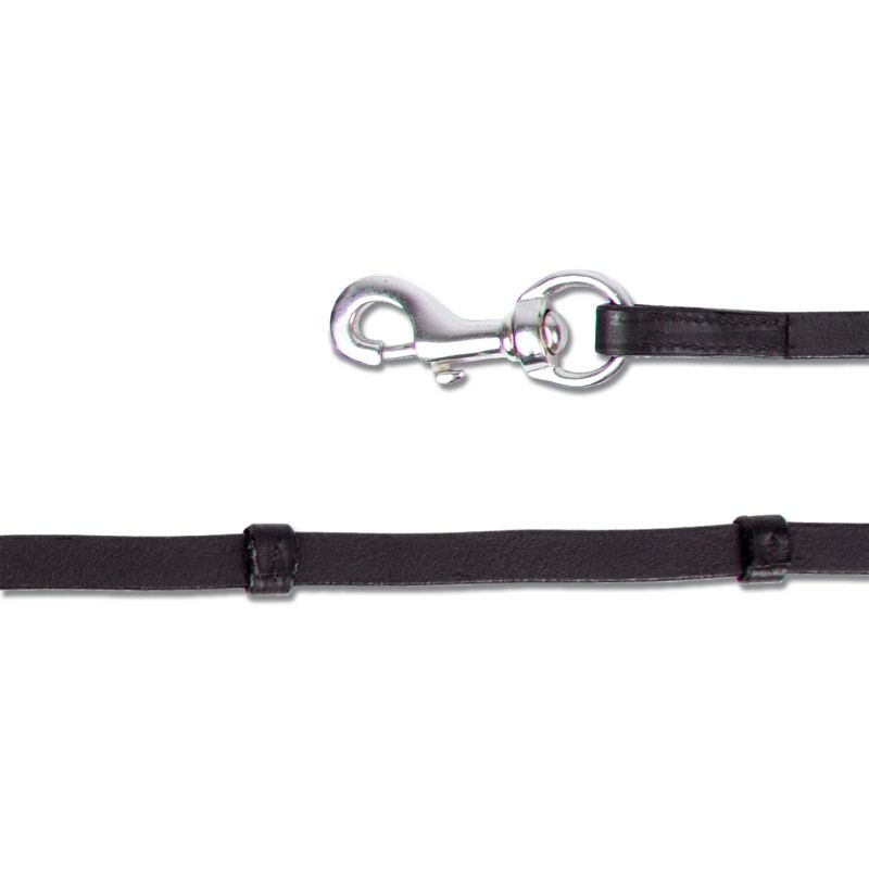 Rênes islandaises Snap Hook Noir/Argent