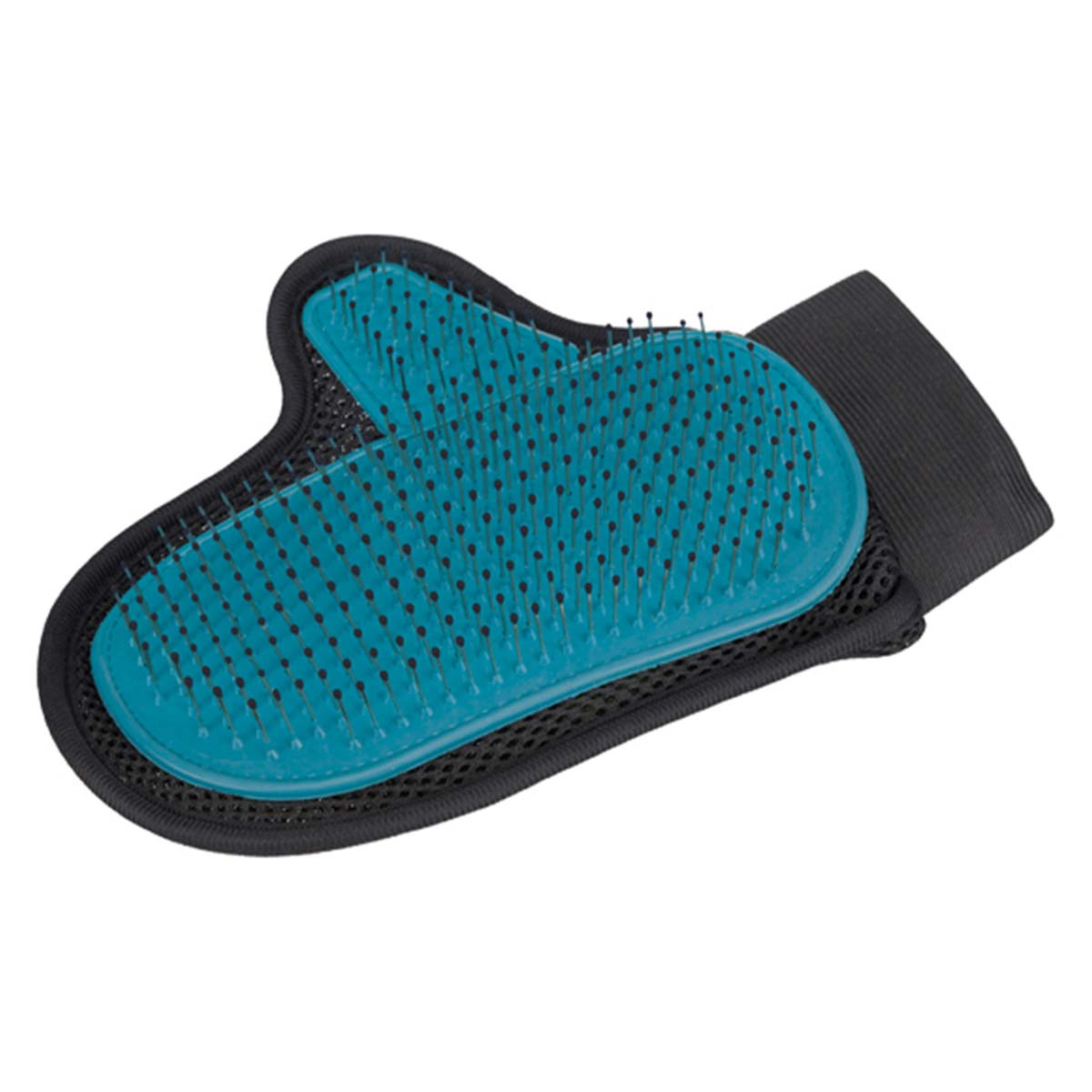 Gant de toilettage avec pointes Turquoise/Noir