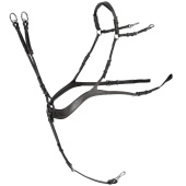 Sangle anatomique avec martingale Noir/Argent Sangle anatomique avec martingale Noir/Argent