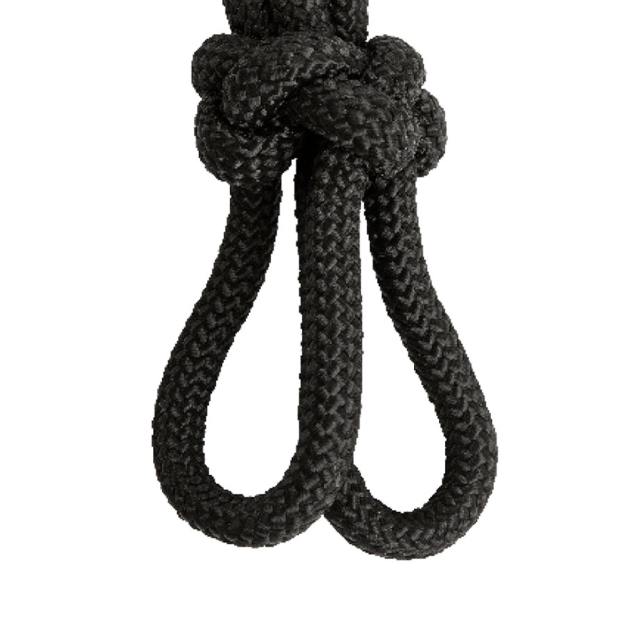 Halter en corde Polypropylene Noir