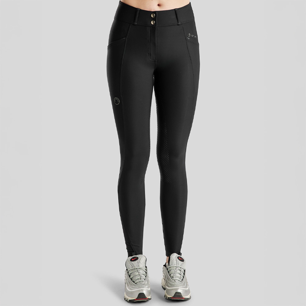 Culotte d'équitation MoZida Refined Crystals Full Grip Noir