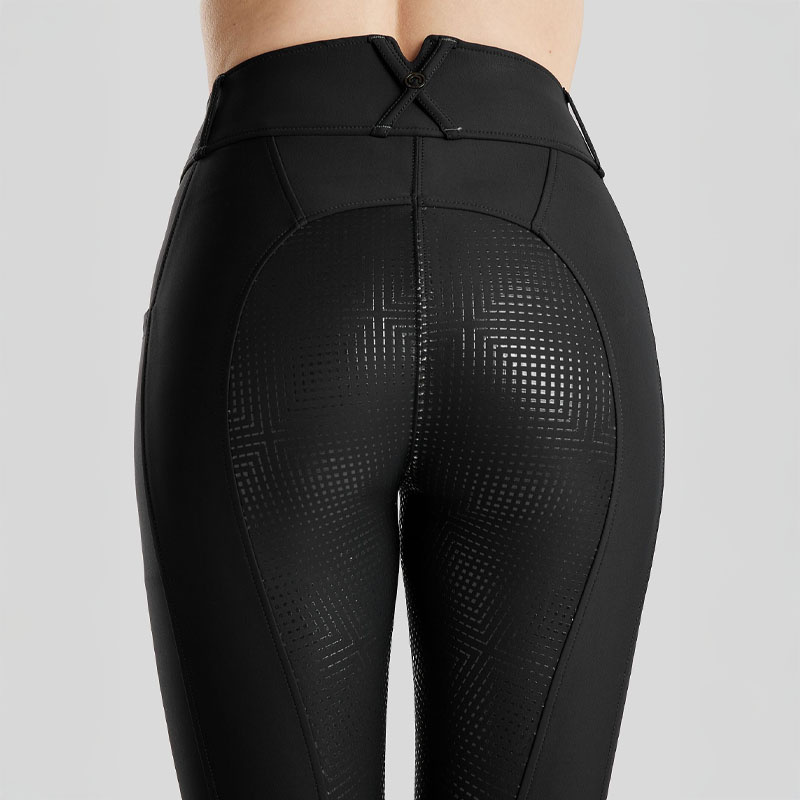 Culotte d'équitation MoZida Refined Crystals Full Grip Noir
