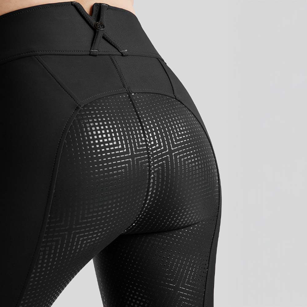 Culotte d'équitation MoZida Refined Crystals Full Grip Noir