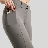 Culotte d'équitation MoZida Refined Gun Metal Crystals Full Grip Gris Culotte d'équitation MoZida Refined Gun Metal Crystals Full Grip Gris