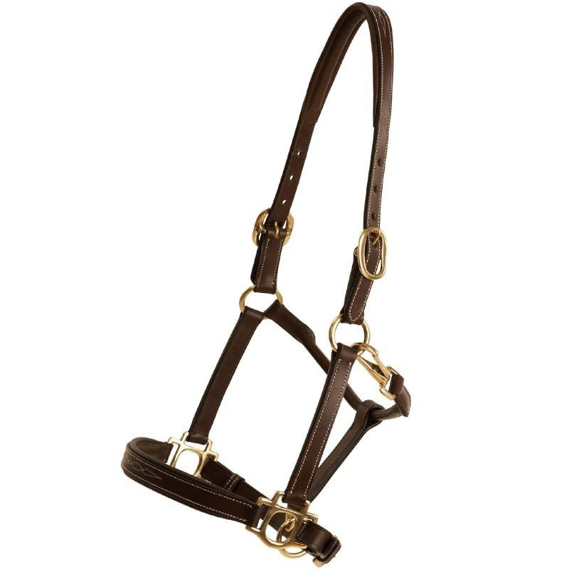 Licol en cuir Fancy Marron