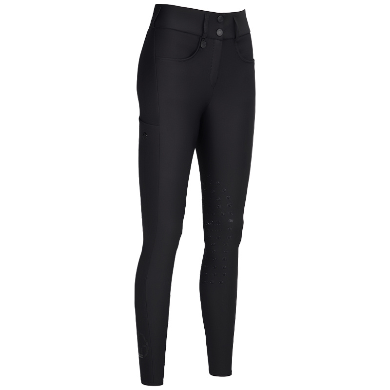 Pantalon d'équitation Amia SD genouillères noir