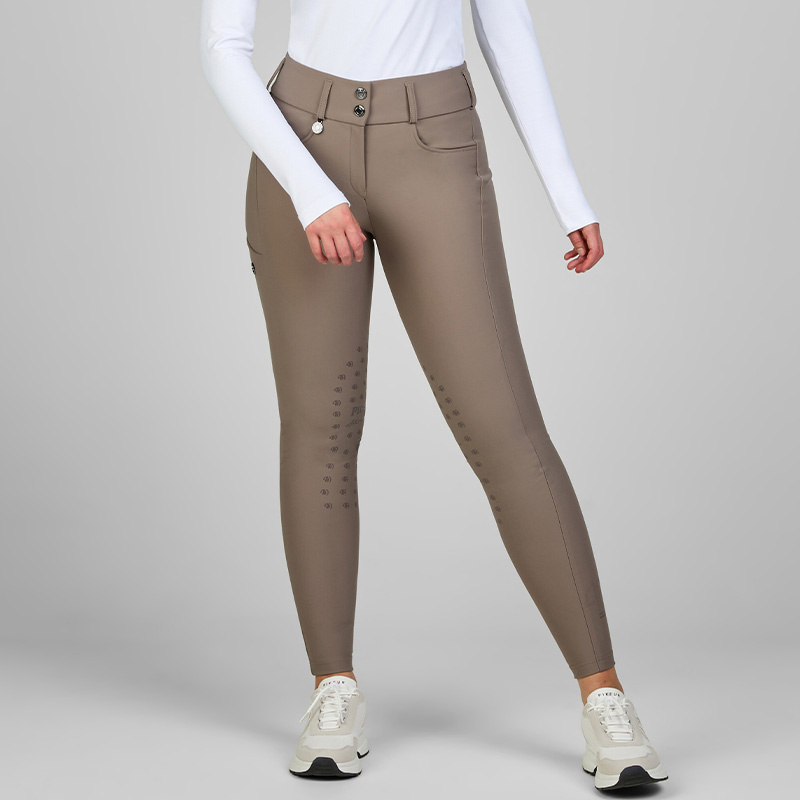 Pantalon d'équitation Amia SD genouillères beige