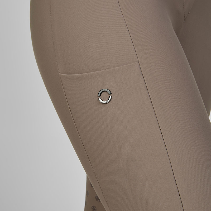 Pantalon d'équitation Amia SD genouillères beige