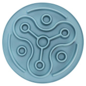 Tapis de nourriture à alimentation lente Turquoise Tapis de nourriture à alimentation lente Turquoise
