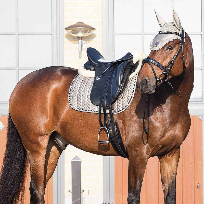 Tapis de peau de mouton MediLamb HG Noir/Naturel