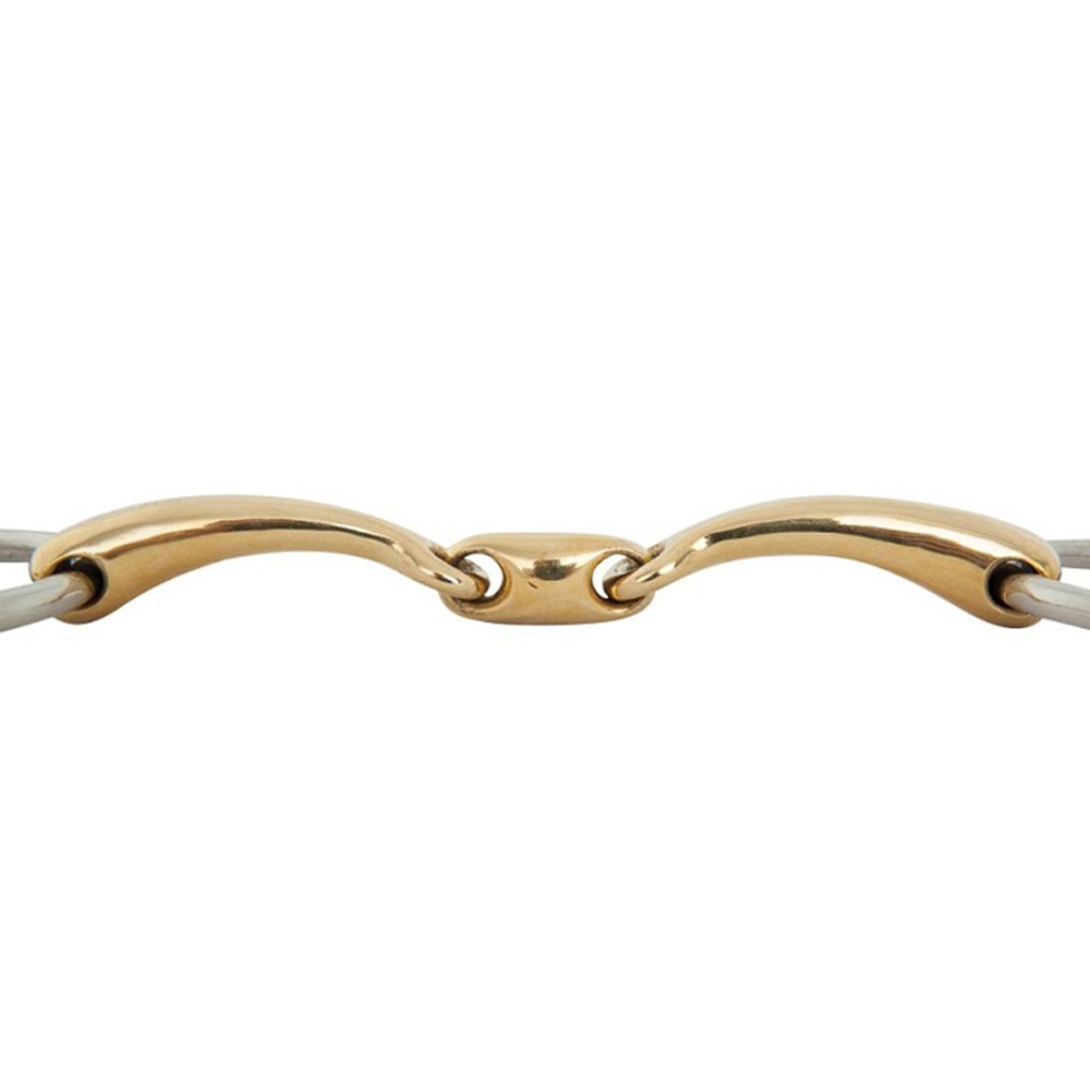Mors à double brisure Soft Contact Bradoon 12mm