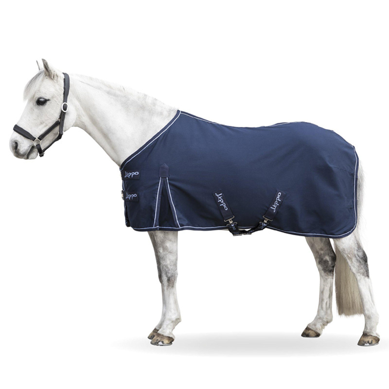 Couverture en coton Polycotton Bleu Marine
