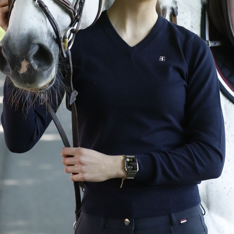 Pull Classic V-Neck Bleu Marine