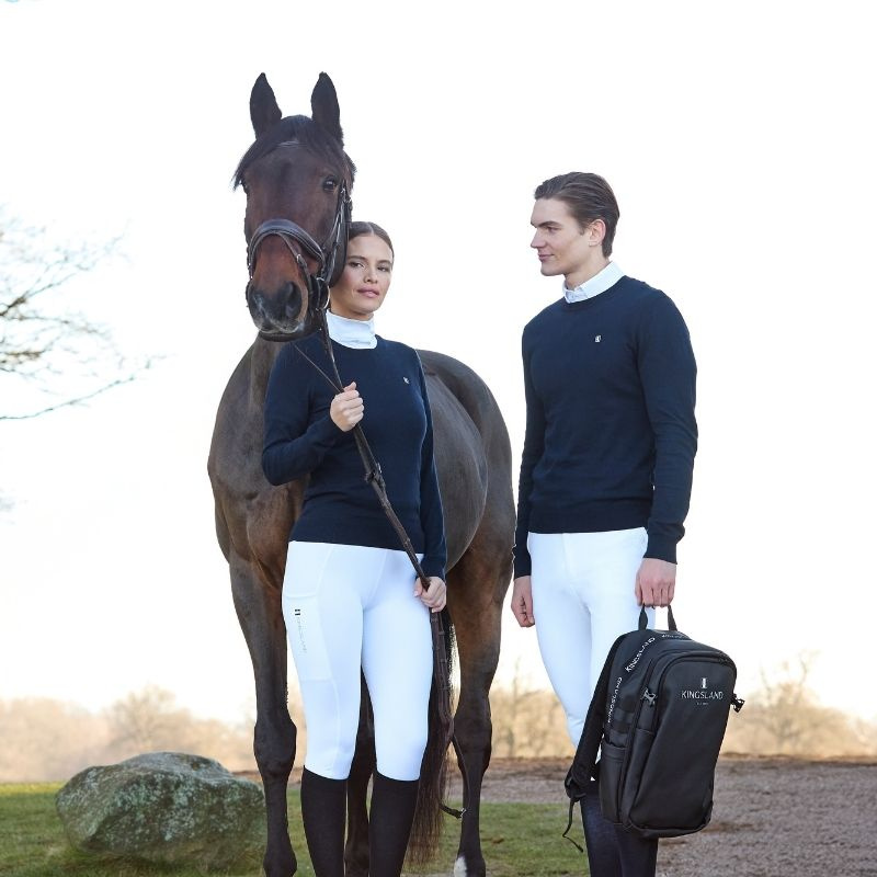 Legging d'équitation Classic Full Grip Blanc