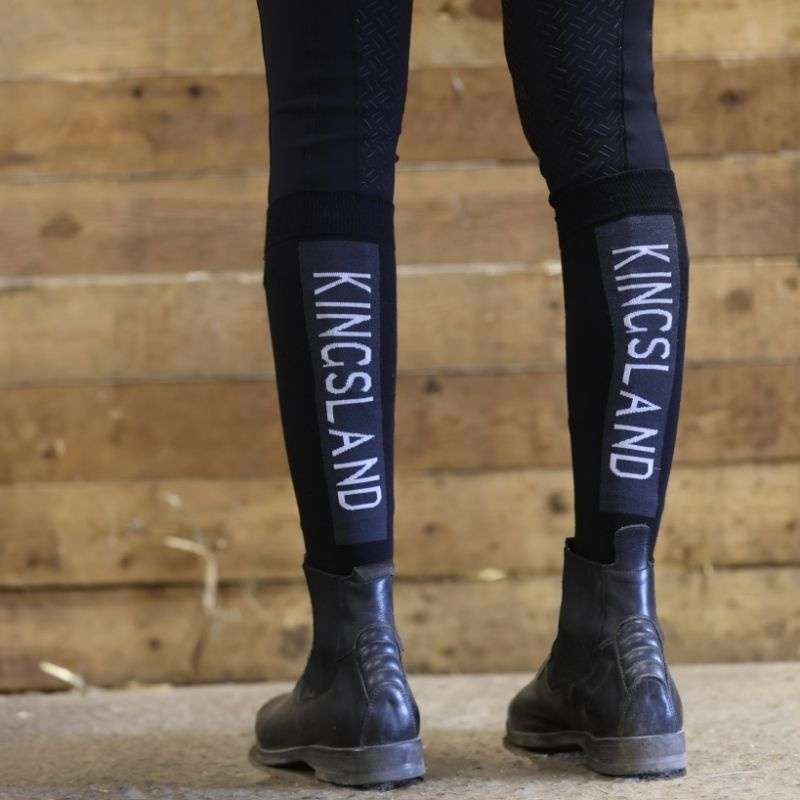 Chaussettes d'équitation Classic Unisex Logo 2-pack Noir