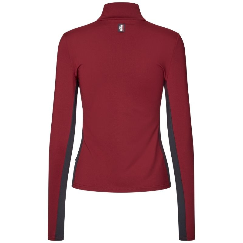 Haut d'équitation Classic Training Shirt Bordeaux