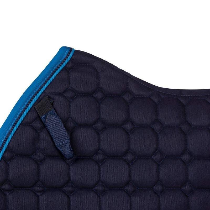 Tapis de selle de dressage Florence Bleu Marine/Bleu