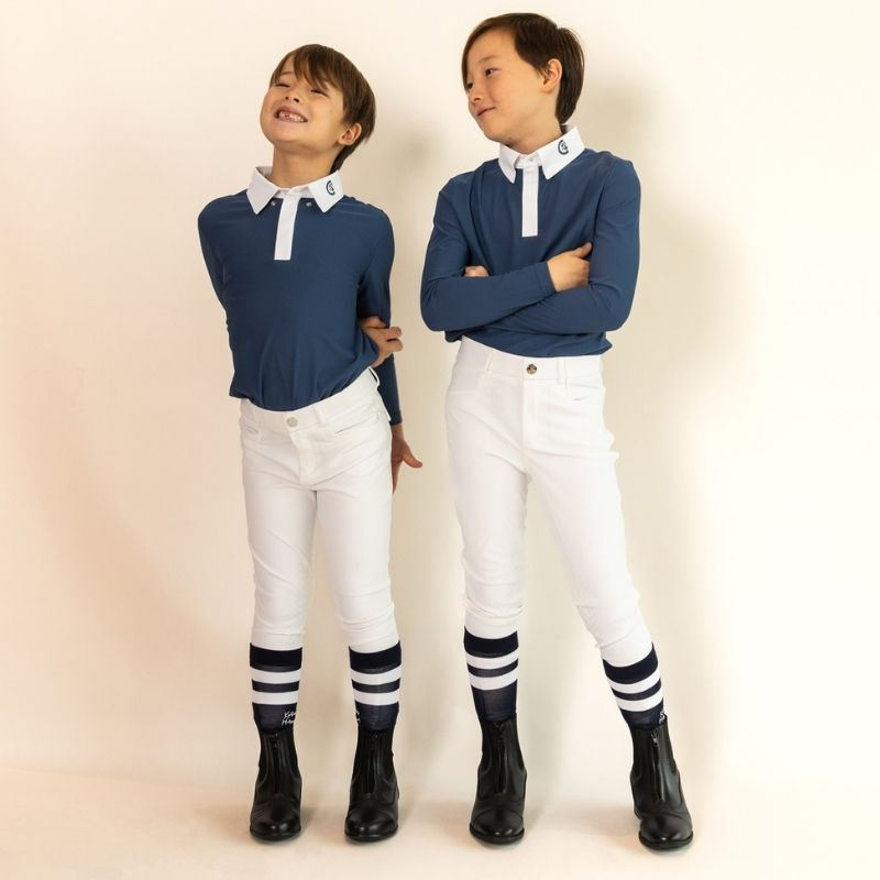 Chemise de concours Enfant/Junior Boy Osaka Long Sleeve Bleu