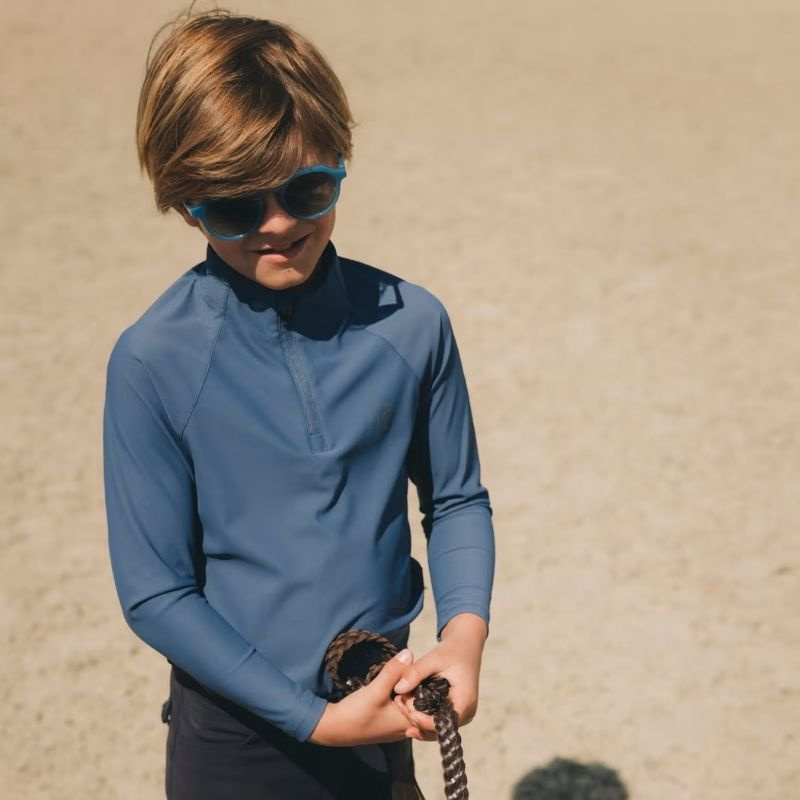 Haut d’entraînement Enfant/Junior Boy Barcelona Long Sleeve Bleu