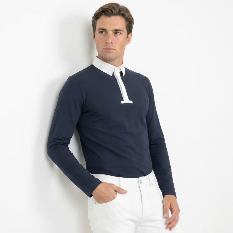Chemise de concours Homme Classic Long Sleeve Bleu Marine