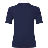 Haut de concours Classic Glitter Zipper Short Sleeve Bleu Marine Haut de concours Classic Glitter Zipper Short Sleeve Bleu Marine