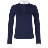 Haut de concours Classic Glitter Zipper Long Sleeve Bleu Marine Haut de concours Classic Glitter Zipper Long Sleeve Bleu Marine