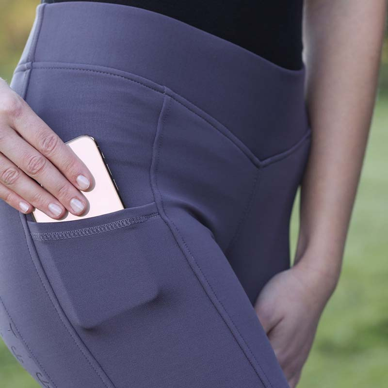 Leggings d'équitation Jr ClassicStar Gris