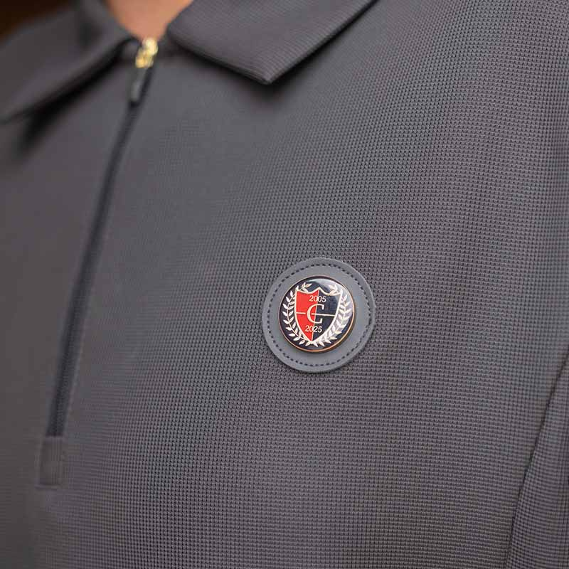 T-shirt Homme Anniversary 1/2 Zip Gris