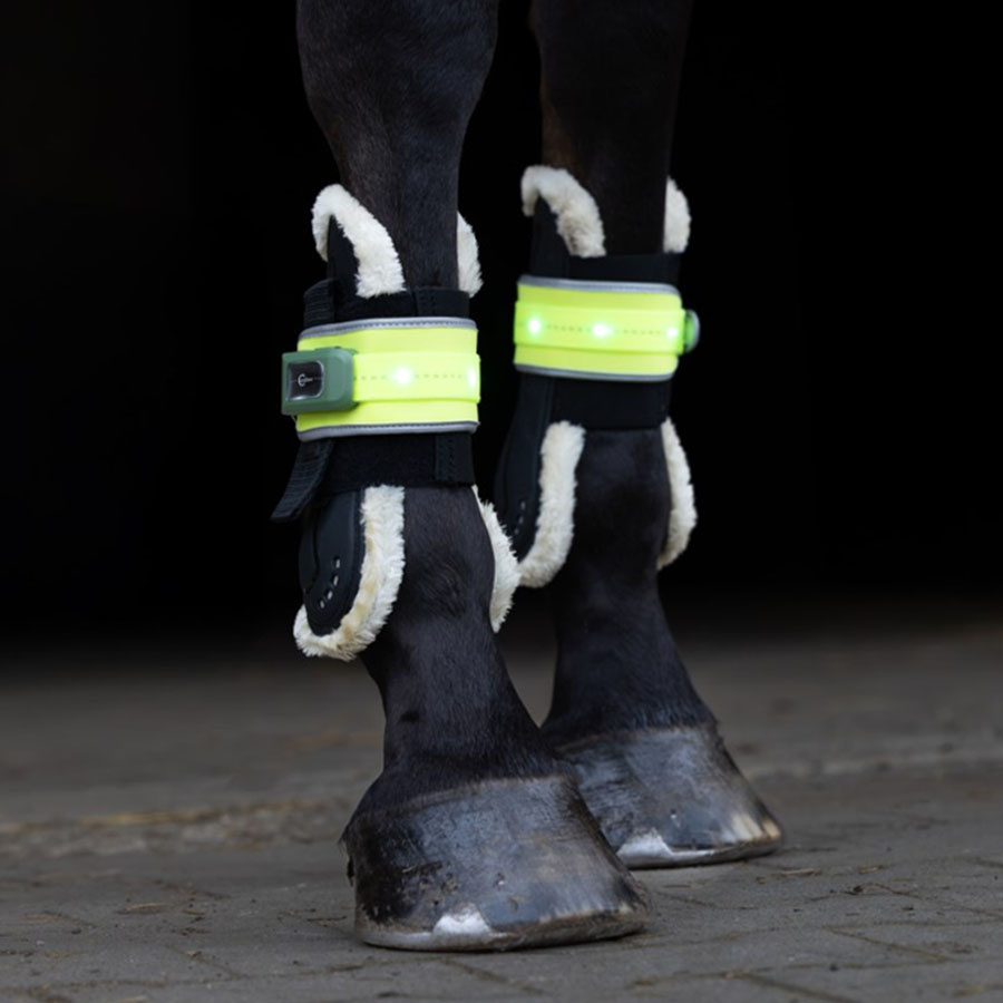 Réflecteurs de jambe High-Visibility LED 2-pack Jaune