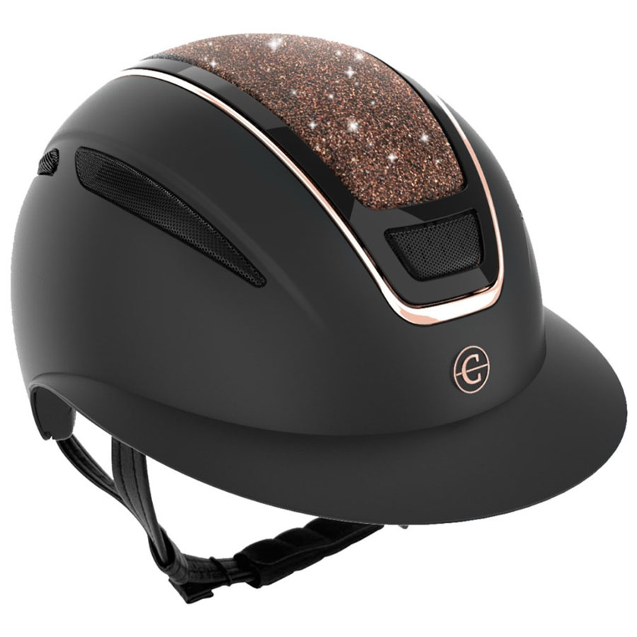 Casque d'équitation Elite Polo Rose Gold Noir