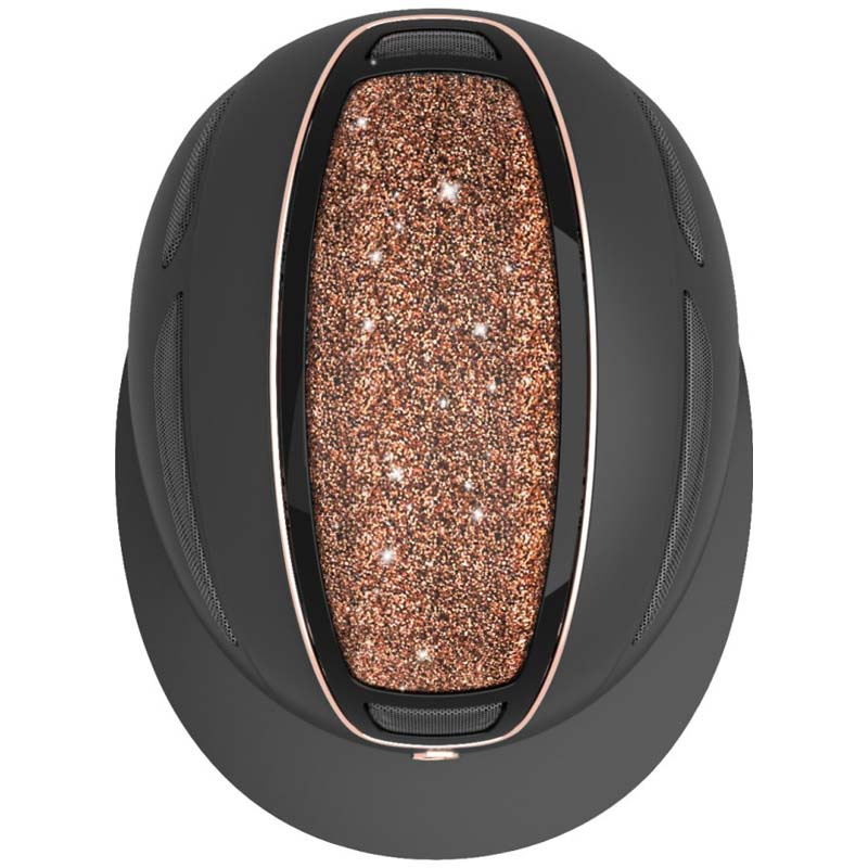 Casque d'équitation Elite Polo Rose Gold Noir