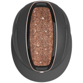 Casque d'équitation Elite Polo Rose Gold Noir Casque d'équitation Elite Polo Rose Gold Noir