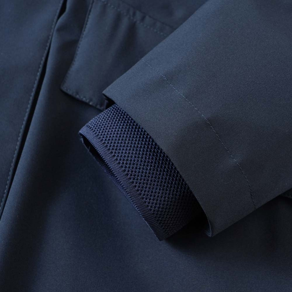 Imperméable 2-Way Zip Bleu Marine