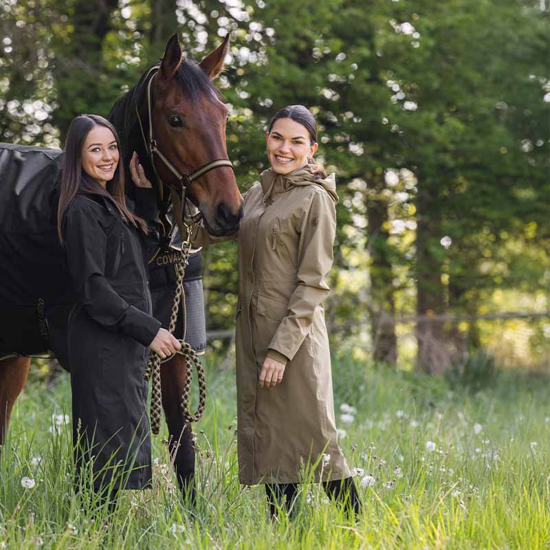 Imperméable 2-Way Zip Noir