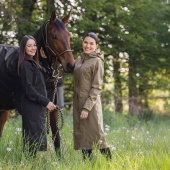 Imperméable 2-Way Zip Noir Imperméable 2-Way Zip Noir