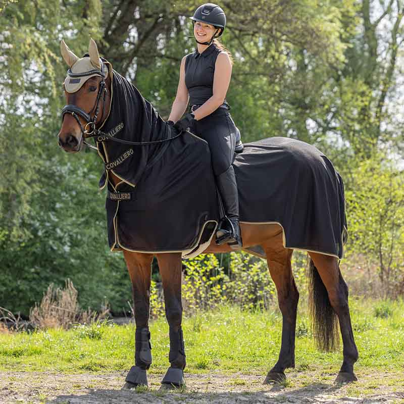 Couverture anti-mouches d'exercice Anatomical Noir