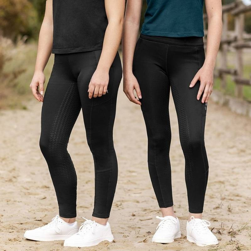 Legging d'équitation Ella Full Grip Noir