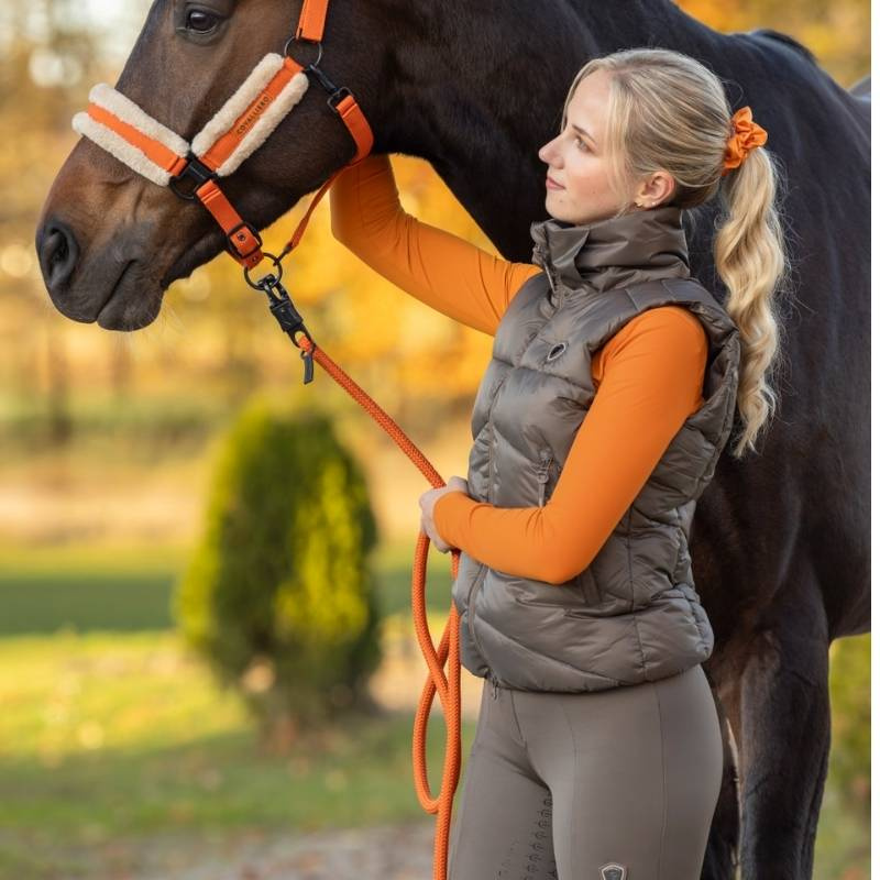 Gilet d'équitation Winter Marron