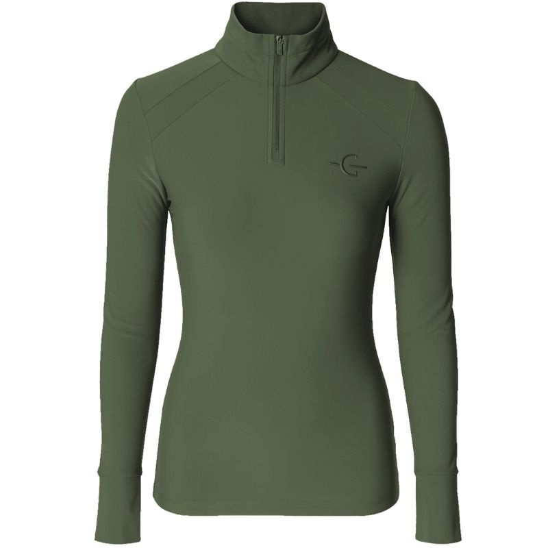 Haut d'équitation Active Long Sleeve Vert