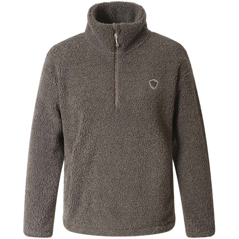 Polaire teddy 1/4 Zip Marron