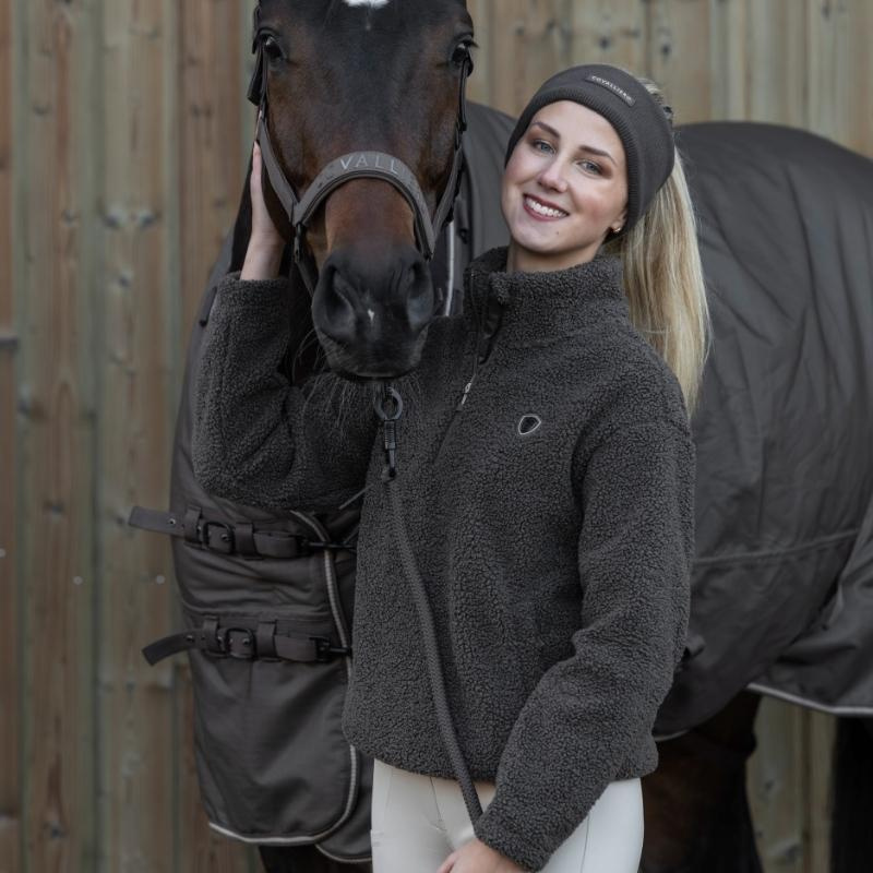 Polaire teddy 1/4 Zip Marron