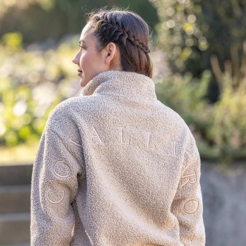 Polaire teddy 1/4 Zip Beige