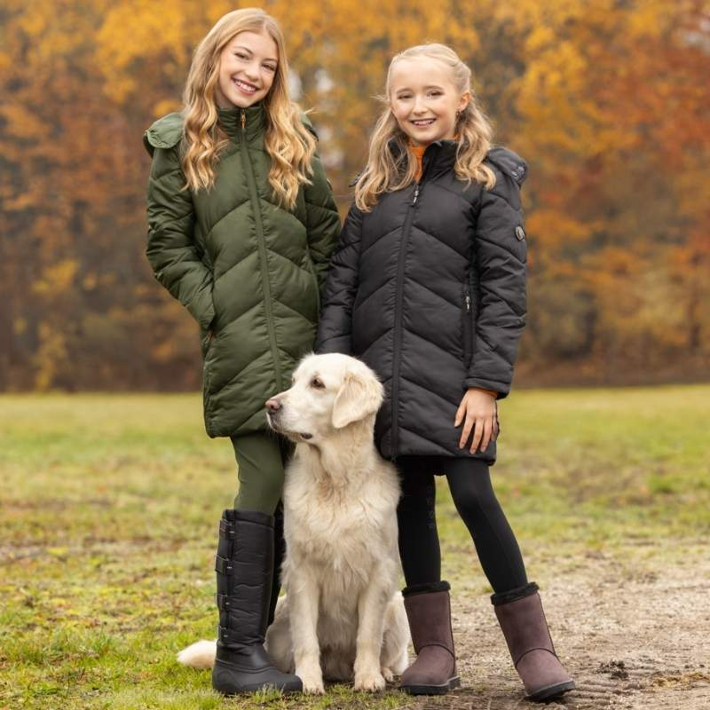 Manteau d'équitation Winter Enfant/Junior Noir