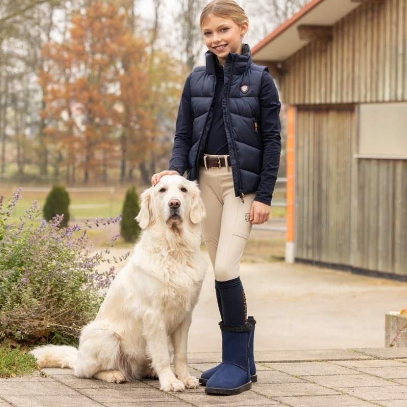 Gilet d'équitation Winter Enfant/Junior Bleu Marine