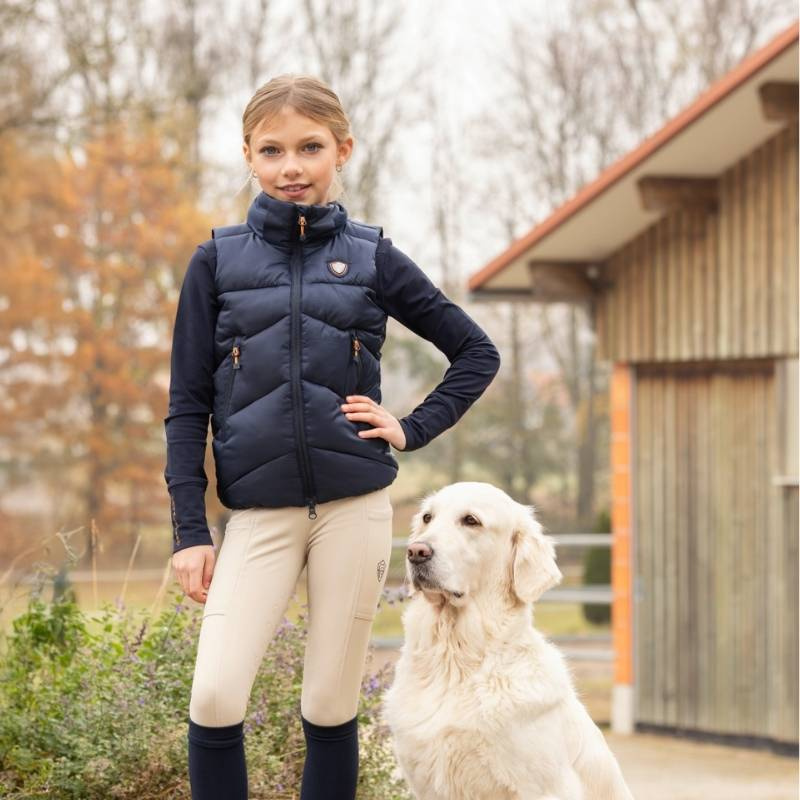 Gilet d'équitation Winter Enfant/Junior Bleu Marine