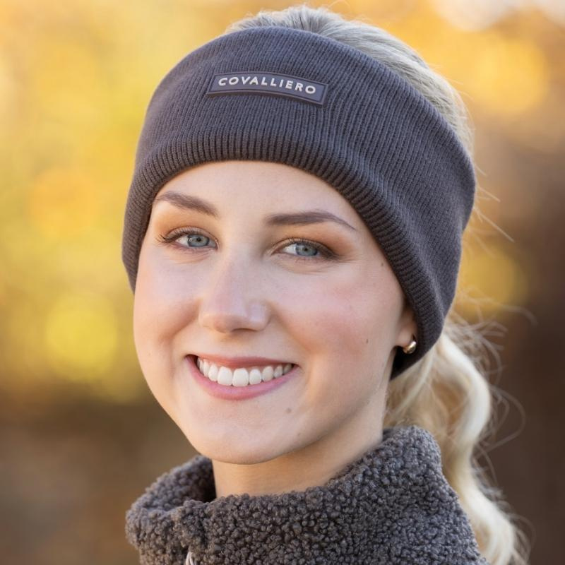 Bandeau Knitted Fleece Noir 